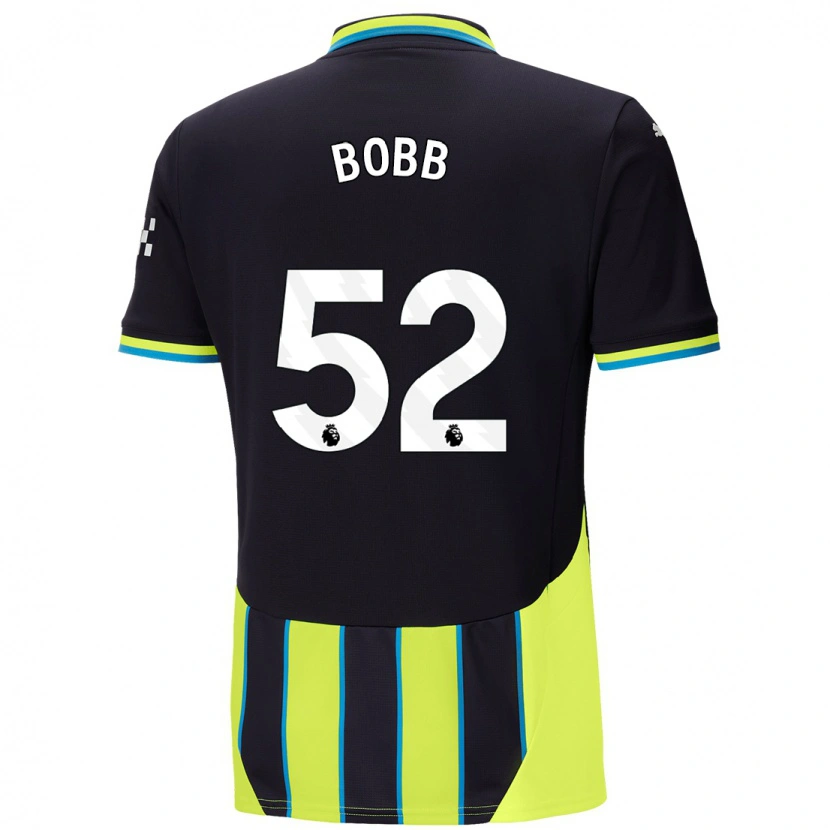 Danxen Men Oscar Bobb #52 Blue Yellow Away Jersey 2024/25 T-Shirt