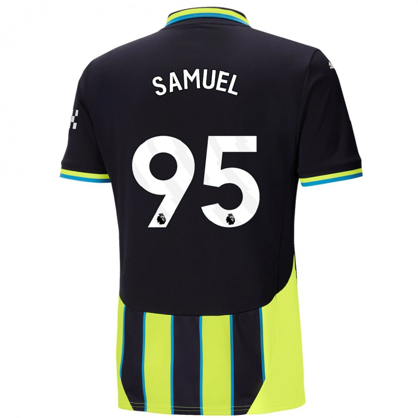 Danxen Men Lakyle Samuel #95 Blue Yellow Away Jersey 2024/25 T-Shirt