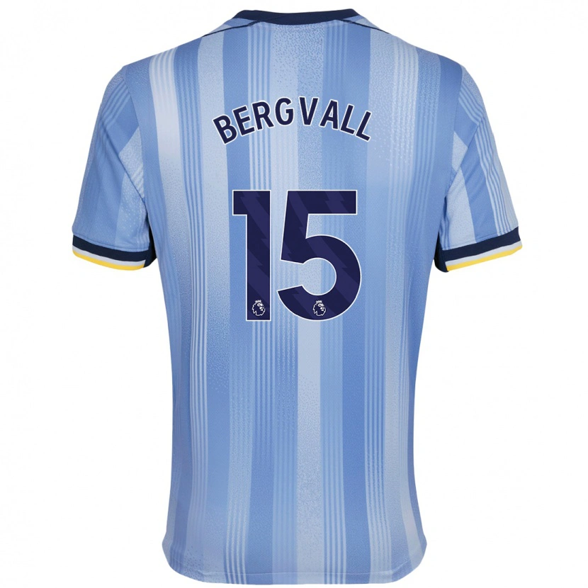 Danxen Men Lucas Bergvall #15 Light Blue Away Jersey 2024/25 T-Shirt