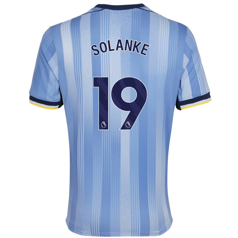 Danxen Men Dominic Solanke #19 Light Blue Away Jersey 2024/25 T-Shirt