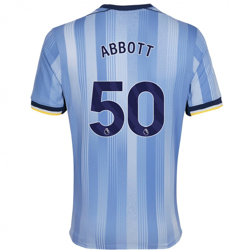 Danxen Men George Abbott #50 Light Blue Away Jersey 2024/25 T-Shirt