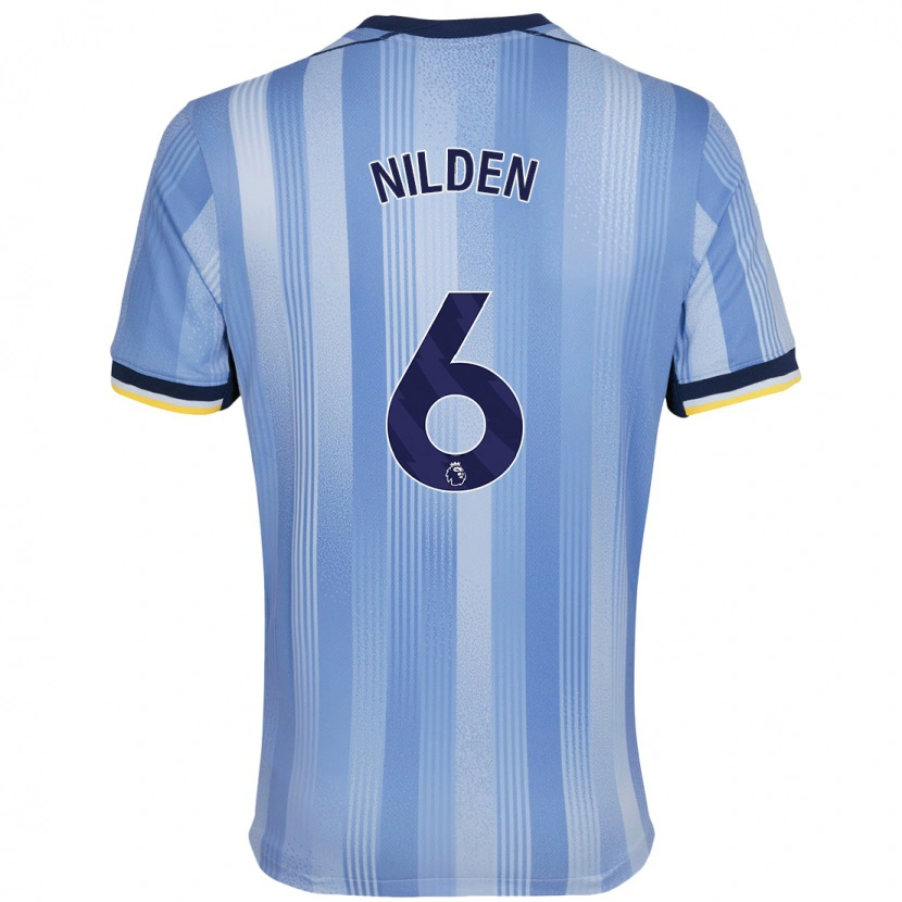 Danxen Men Amanda Nildén #6 Light Blue Away Jersey 2024/25 T-Shirt