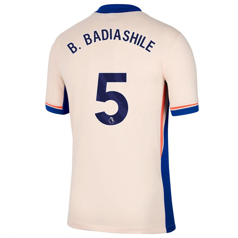 Danxen Men Benoît Badiashile #5 Light Beige Away Jersey 2024/25 T-Shirt