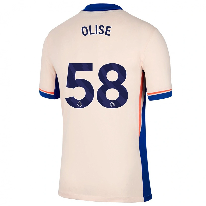 Danxen Men Richard Olise #58 Light Beige Away Jersey 2024/25 T-Shirt