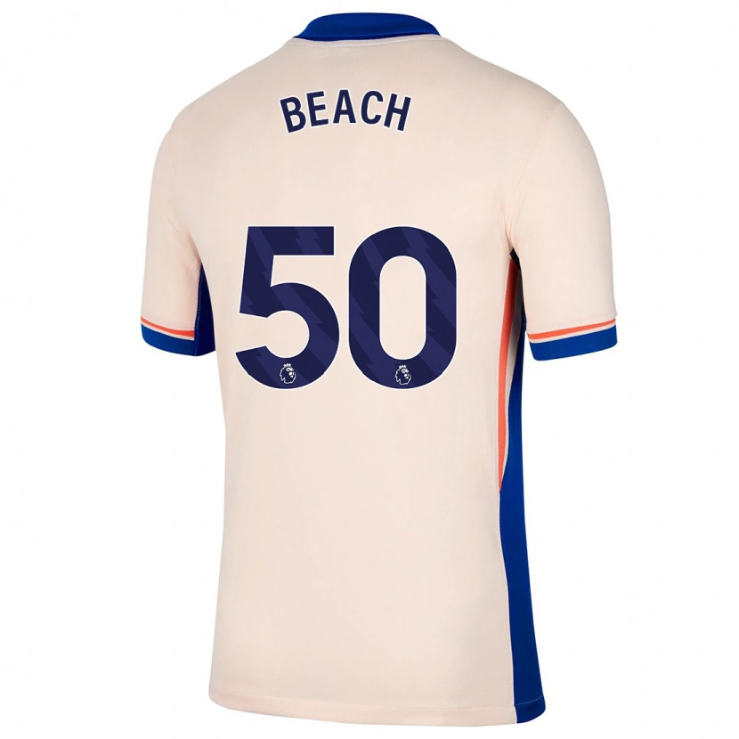 Danxen Men Eddie Beach #50 Light Beige Away Jersey 2024/25 T-Shirt