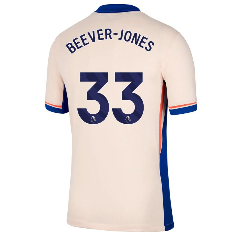 Danxen Men Aggie Beever-Jones #33 Light Beige Away Jersey 2024/25 T-Shirt