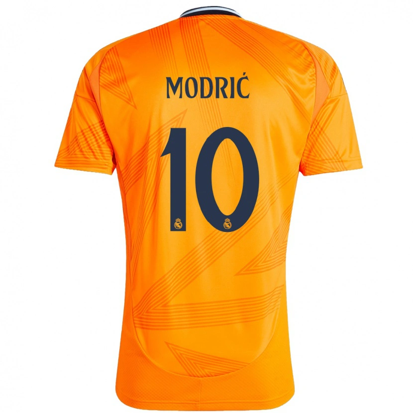 Danxen Men Luka Modric #10 Orange Away Jersey 2024/25 T-Shirt