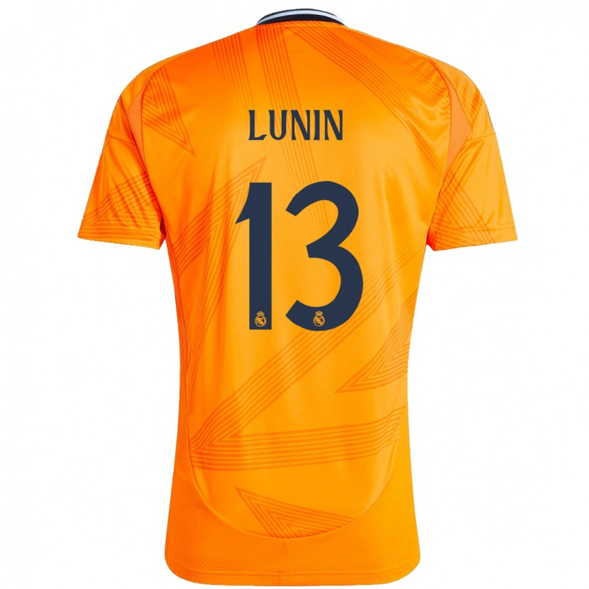 Danxen Men Andriy Lunin #13 Orange Away Jersey 2024/25 T-Shirt