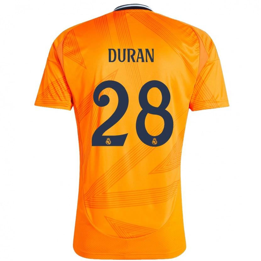 Danxen Men Pol Duran #28 Orange Away Jersey 2024/25 T-Shirt