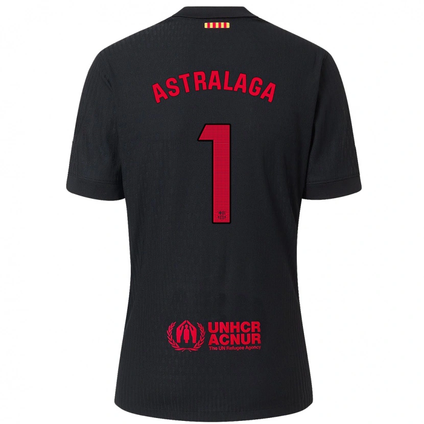 Danxen Men Ander Astralaga #1 Black Red Away Jersey 2024/25 T-Shirt