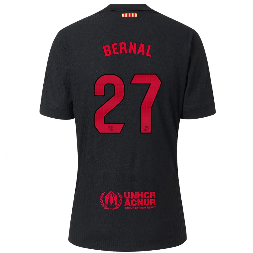 Danxen Men Marc Bernal #27 Black Red Away Jersey 2024/25 T-Shirt