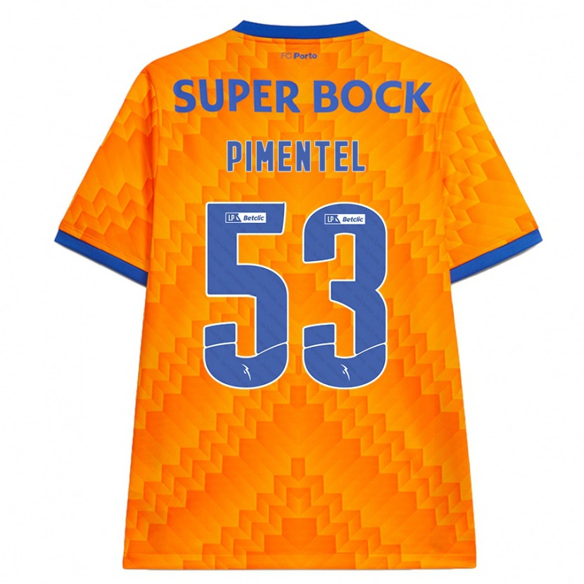 Danxen Men Eric Pimentel #53 Orange Away Jersey 2024/25 T-Shirt