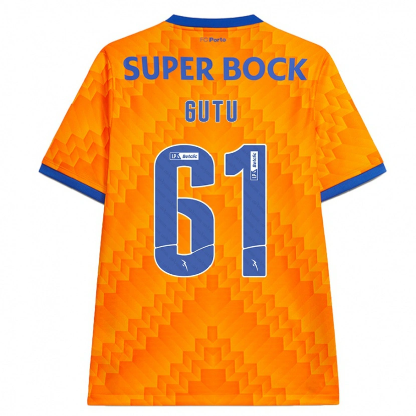 Danxen Men Denis Gutu #61 Orange Away Jersey 2024/25 T-Shirt