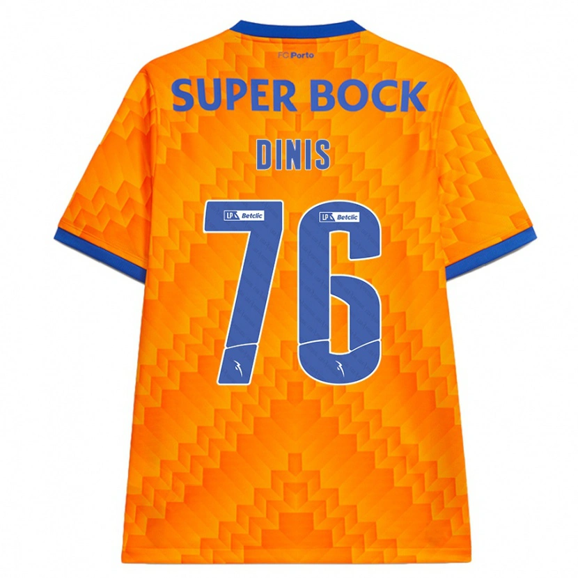 Danxen Men Dinis #76 Orange Away Jersey 2024/25 T-Shirt