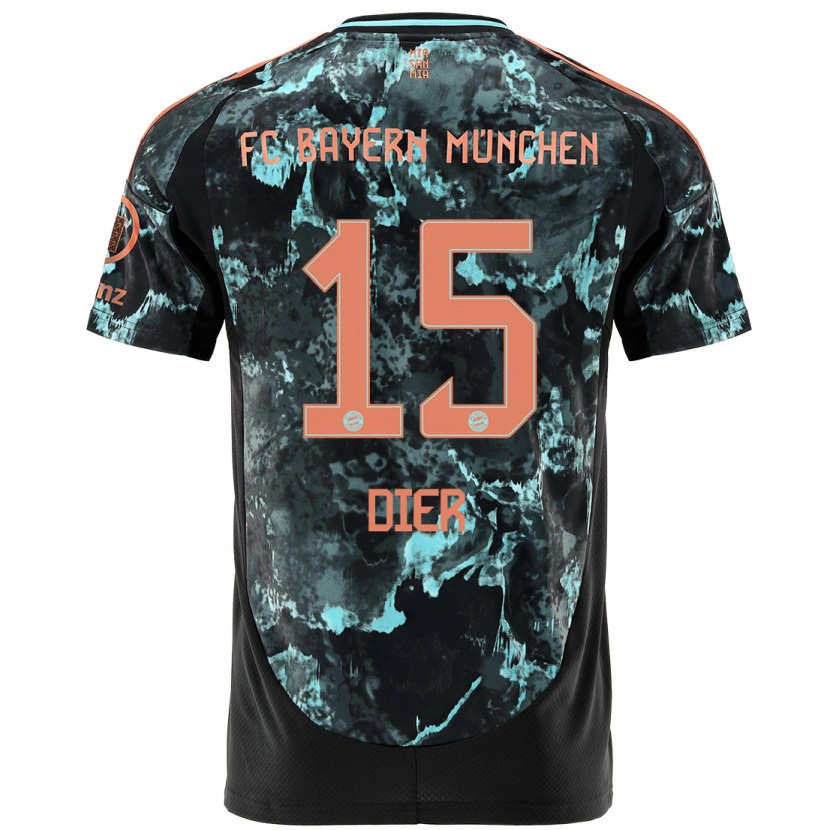 Danxen Men Eric Dier #15 Black Away Jersey 2024/25 T-Shirt