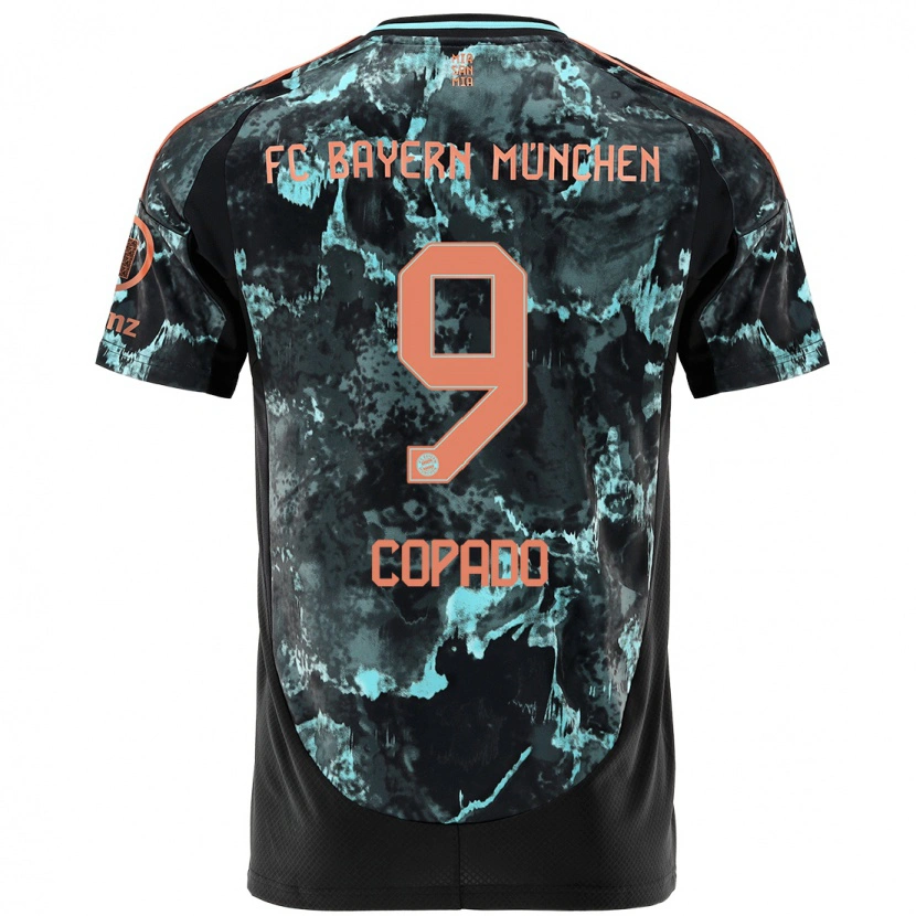 Danxen Men Lucas Copado #9 Black Away Jersey 2024/25 T-Shirt