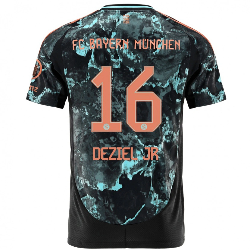 Danxen Men Robert Deziel Jr #16 Black Away Jersey 2024/25 T-Shirt