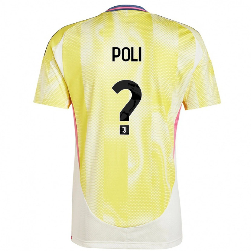 Danxen Men Fabrizio Poli #0 Solar Yellow Away Jersey 2024/25 T-Shirt