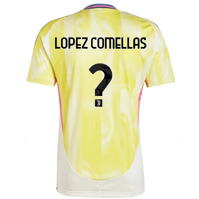 Danxen Men Ivan Lopez Comellas #0 Solar Yellow Away Jersey 2024/25 T-Shirt