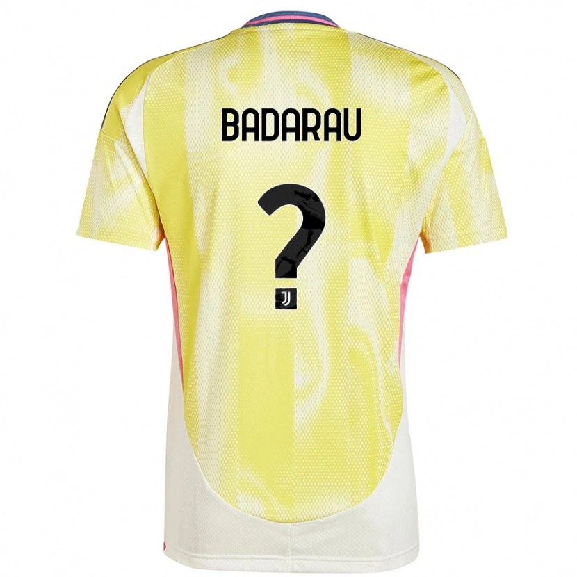 Danxen Men Fabio Bădărău #0 Solar Yellow Away Jersey 2024/25 T-Shirt