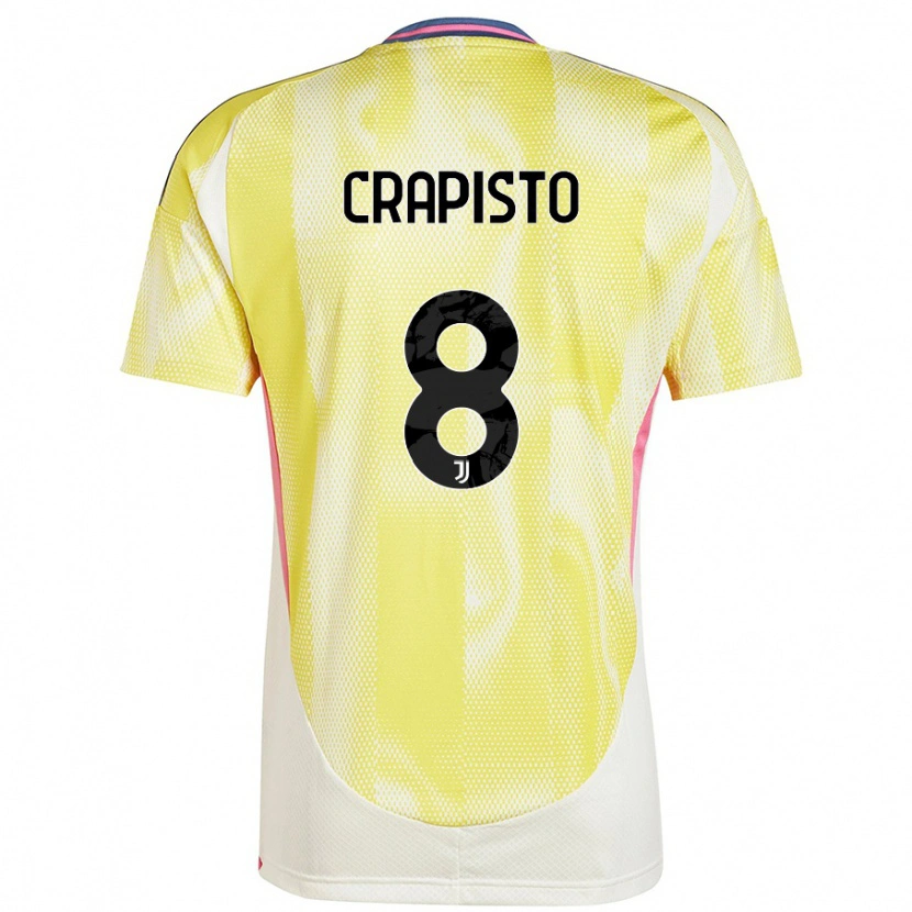 Danxen Men Francesco Crapisto #8 Solar Yellow Away Jersey 2024/25 T-Shirt