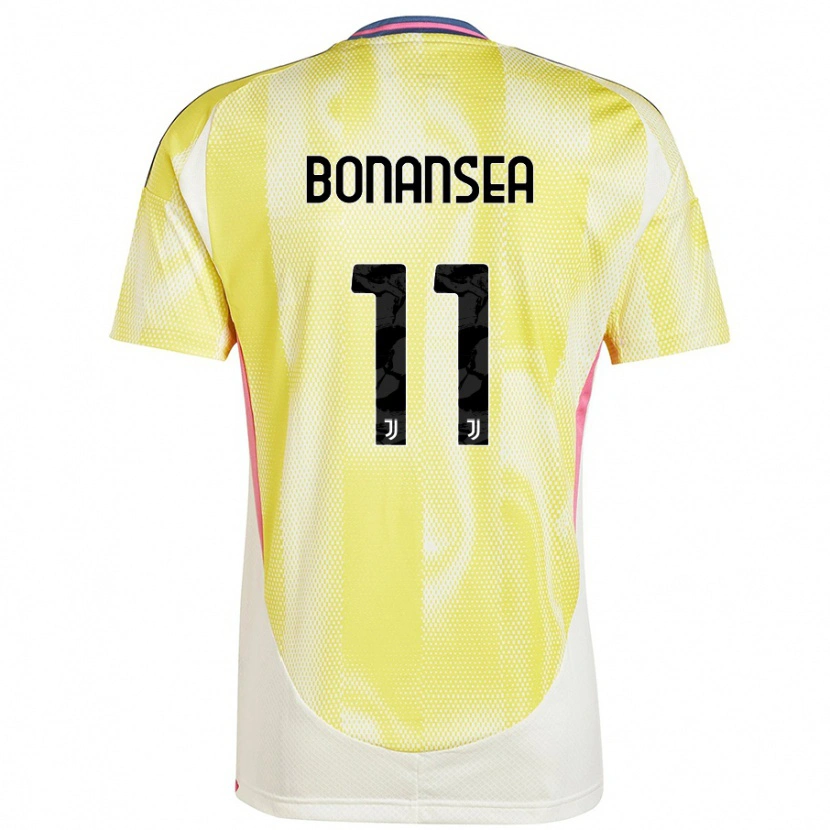 Danxen Men Barbara Bonansea #11 Solar Yellow Away Jersey 2024/25 T-Shirt