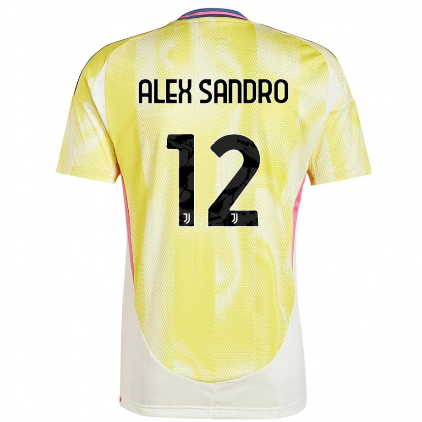 Danxen Men Alex Sandro #12 Solar Yellow Away Jersey 2024/25 T-Shirt