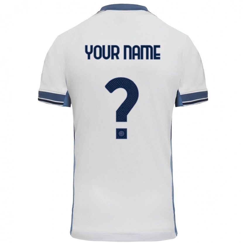 Danxen Men Your Name #0 White Grey Away Jersey 2024/25 T-Shirt