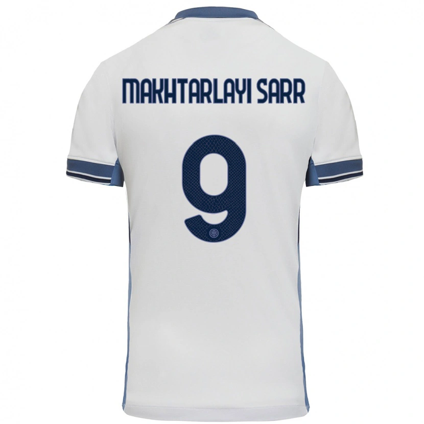 Danxen Men Amadou Makhtarlayi Sarr #9 White Grey Away Jersey 2024/25 T-Shirt