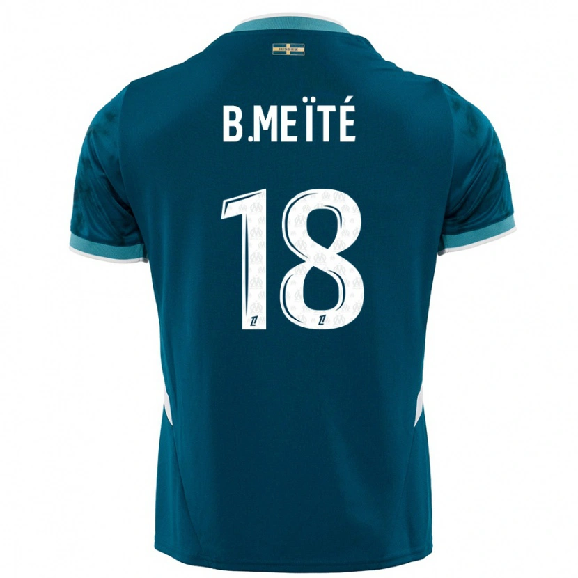 Danxen Men Bamo Meïté #18 Turquoise Blue Away Jersey 2024/25 T-Shirt