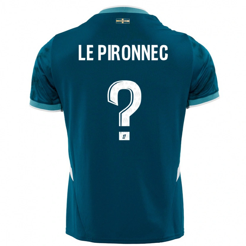 Danxen Men Kélian Le Pironnec #0 Turquoise Blue Away Jersey 2024/25 T-Shirt