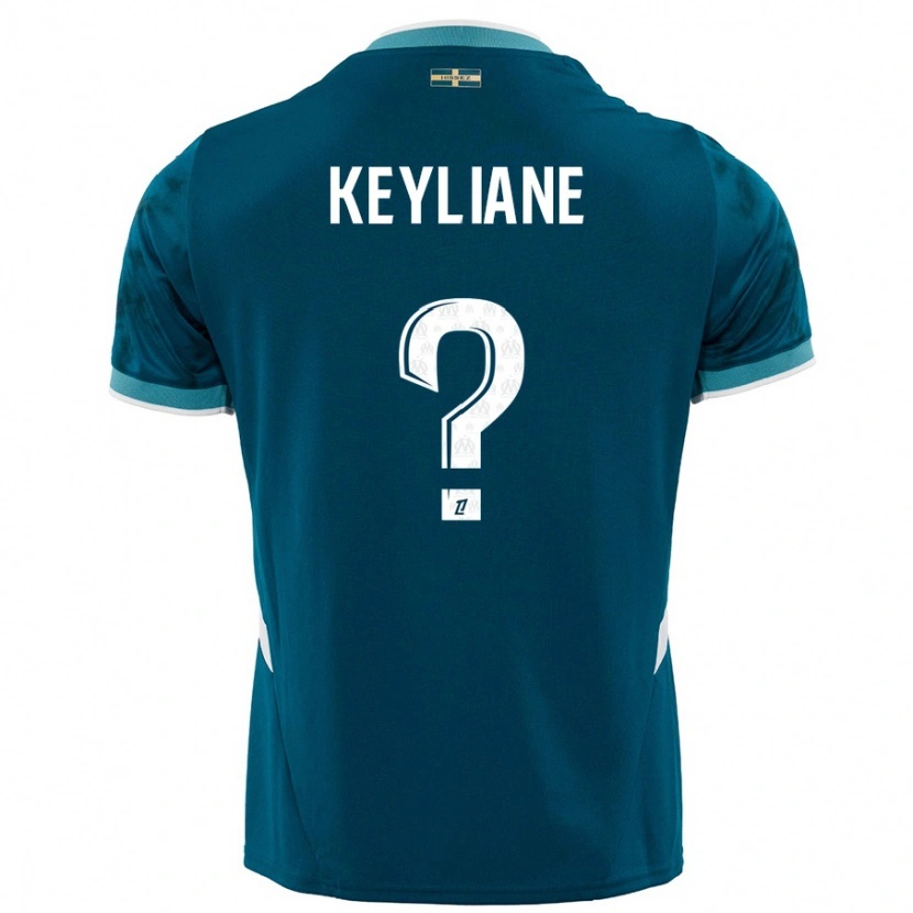 Danxen Men Keyliane Abdallah #0 Turquoise Blue Away Jersey 2024/25 T-Shirt