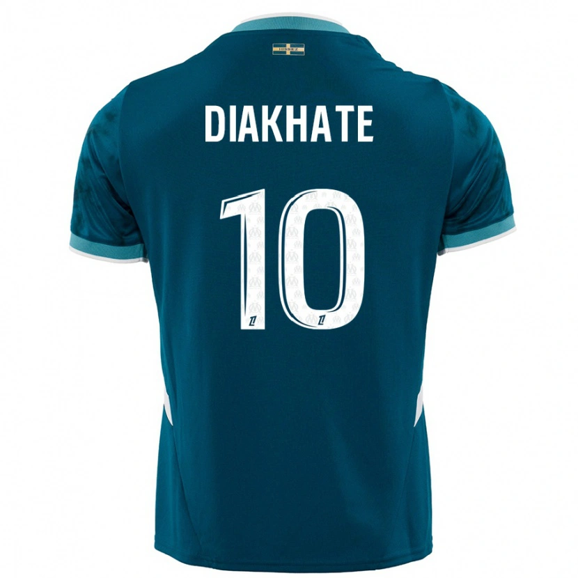 Danxen Men Ndeye Awa Diakhaté #10 Turquoise Blue Away Jersey 2024/25 T-Shirt