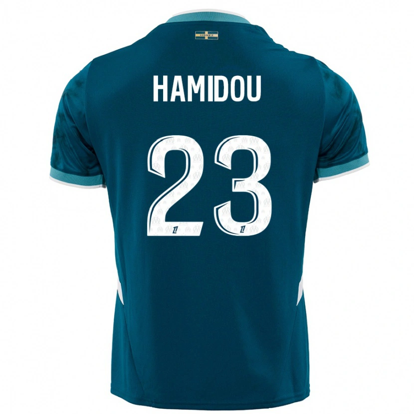 Danxen Men Jamila Hamidou #23 Turquoise Blue Away Jersey 2024/25 T-Shirt