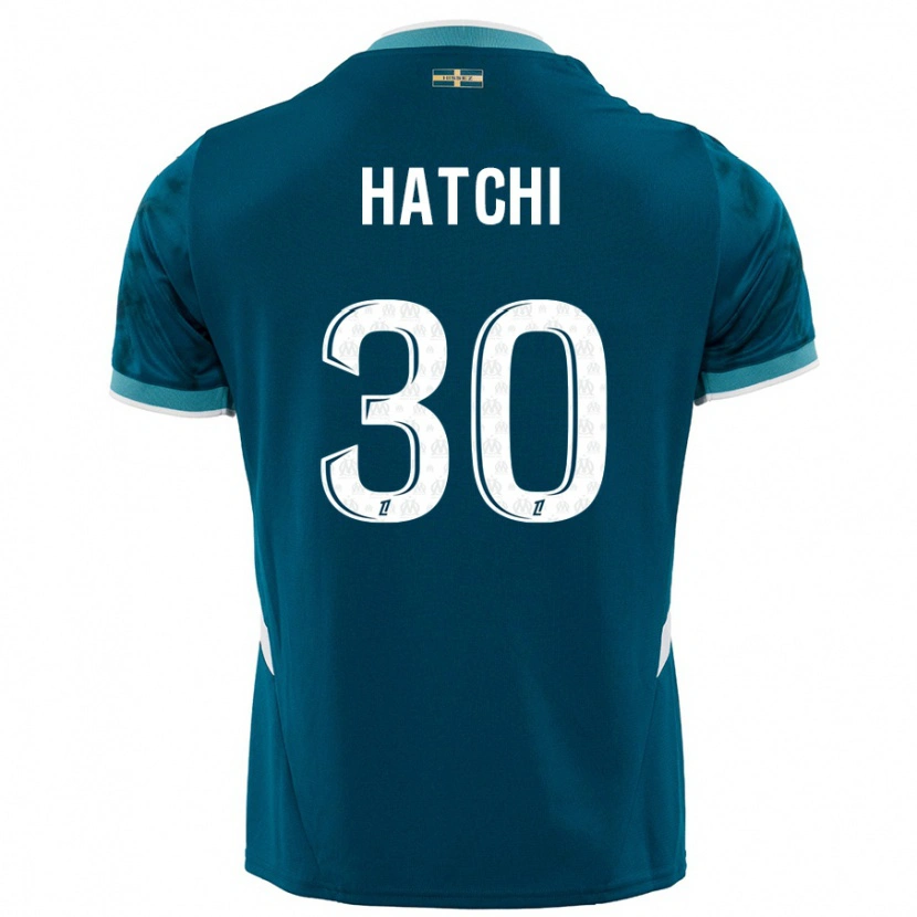 Danxen Men Anaïs Hatchi #30 Turquoise Blue Away Jersey 2024/25 T-Shirt