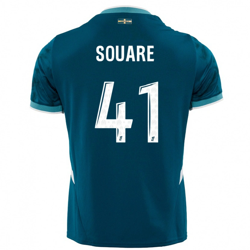 Danxen Men Cheick Souare #41 Turquoise Blue Away Jersey 2024/25 T-Shirt