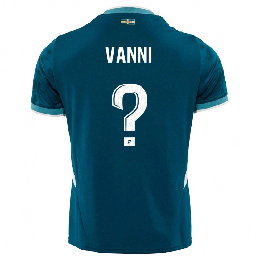 Danxen Men Fabio Vanni #0 Turquoise Blue Away Jersey 2024/25 T-Shirt