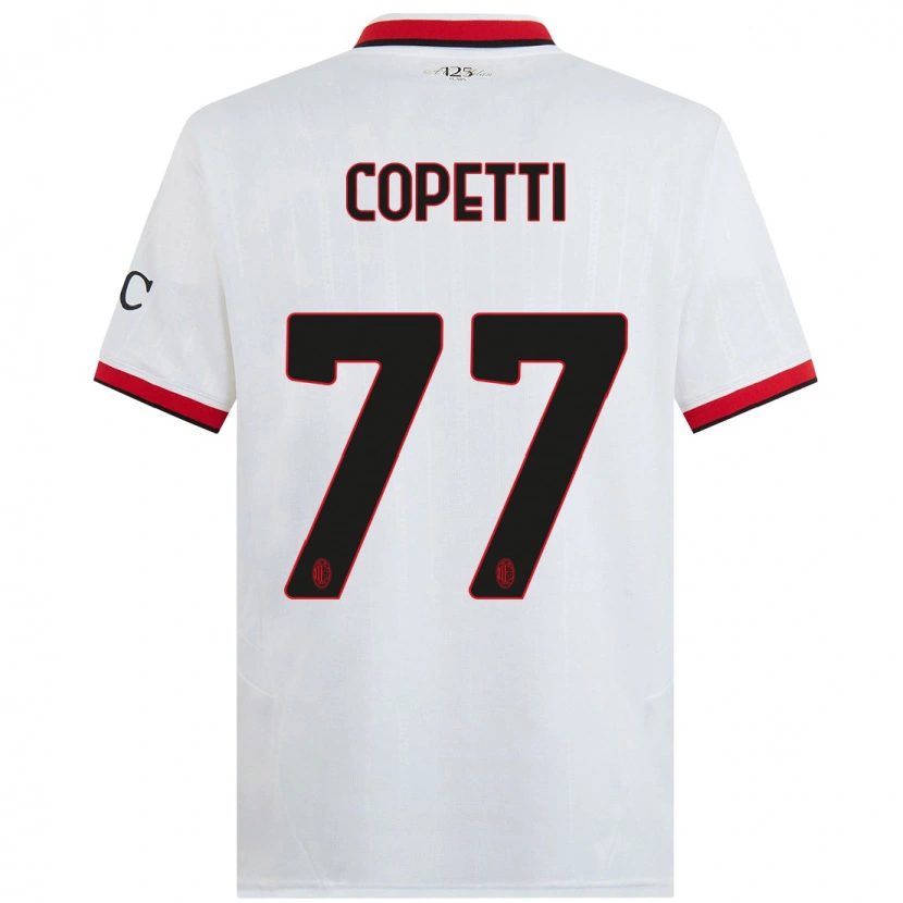 Danxen Men Matilde Copetti #77 White Black Red Away Jersey 2024/25 T-Shirt