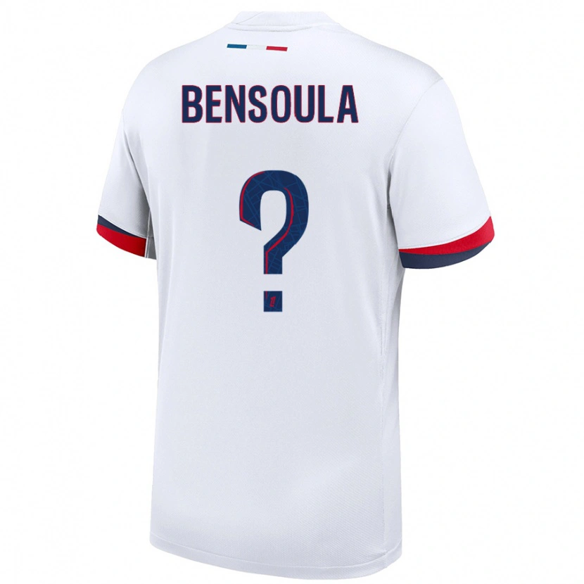 Danxen Men Kamil Bensoula #0 White Blue Red Away Jersey 2024/25 T-Shirt