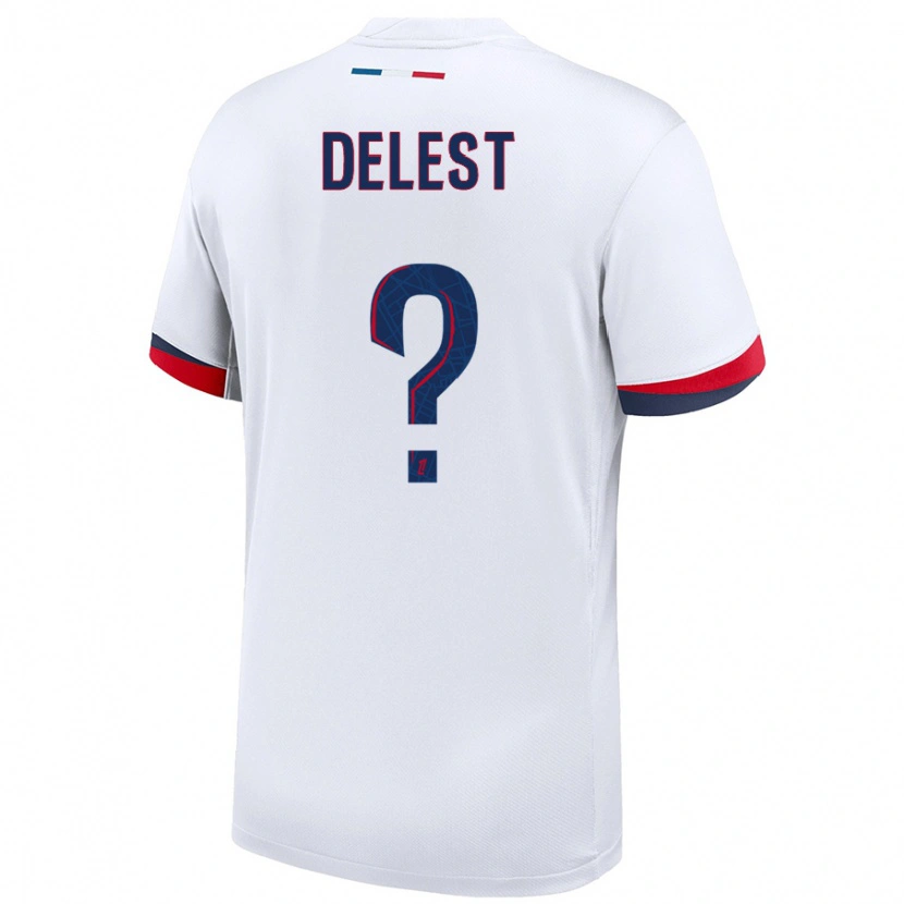 Danxen Men Shadyl Delest #0 White Blue Red Away Jersey 2024/25 T-Shirt