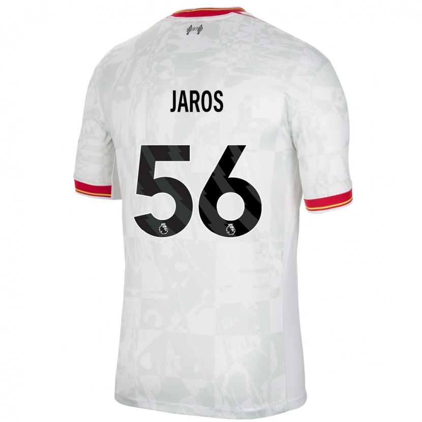 Danxen Men Vitezslav Jaros #56 White Red Black Third Jersey 2024/25 T-Shirt