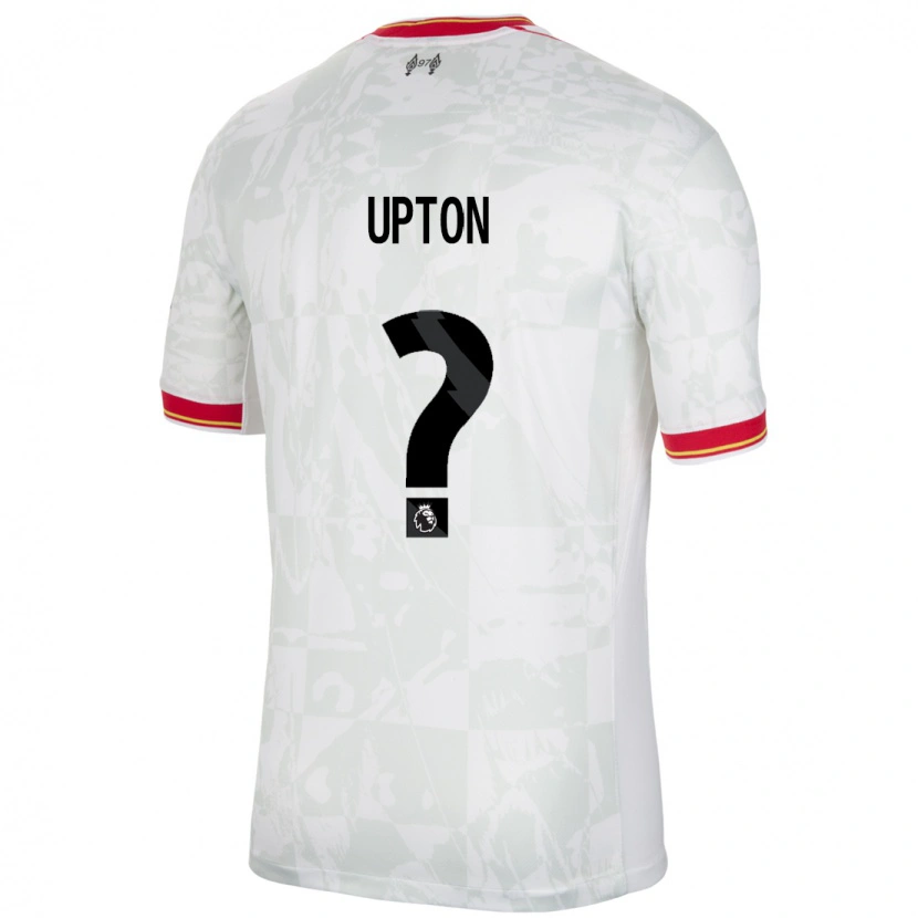 Danxen Men Joe Upton #0 White Red Black Third Jersey 2024/25 T-Shirt