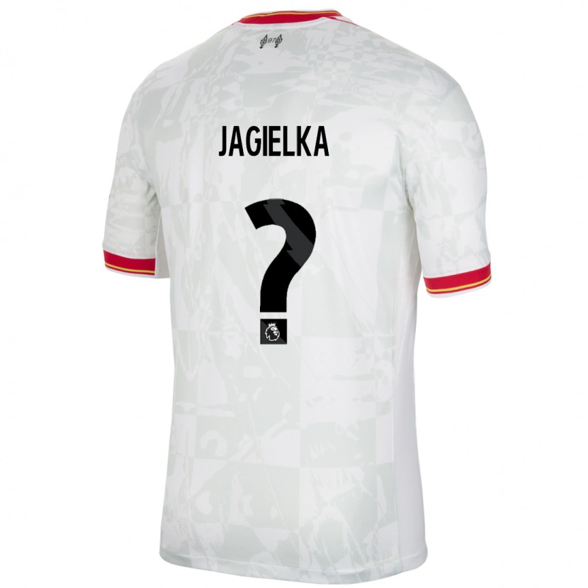 Danxen Men Zac Jagielka #0 White Red Black Third Jersey 2024/25 T-Shirt