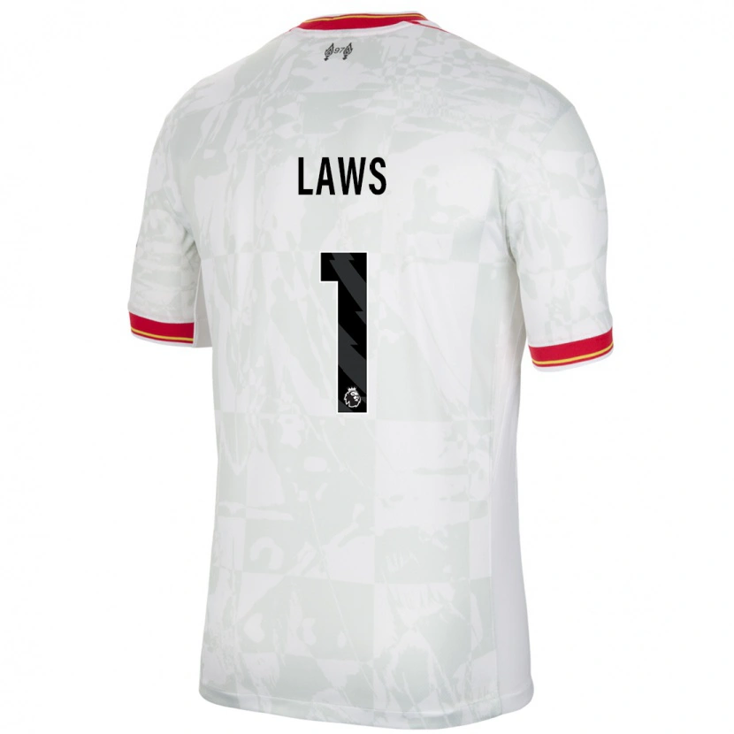 Danxen Men Rachael Laws #1 White Red Black Third Jersey 2024/25 T-Shirt