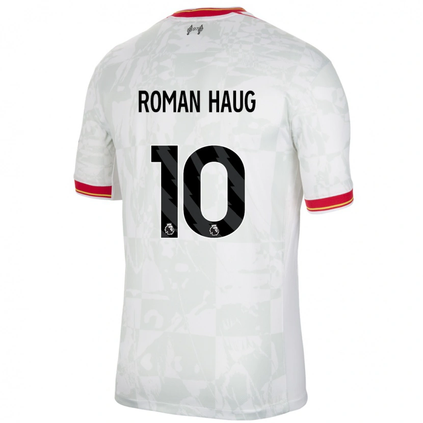 Danxen Men Sophie Román Haug #10 White Red Black Third Jersey 2024/25 T-Shirt