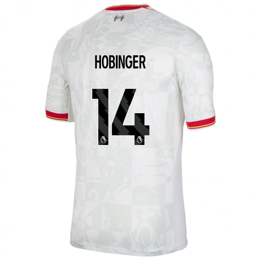 Danxen Men Marie Höbinger #14 White Red Black Third Jersey 2024/25 T-Shirt