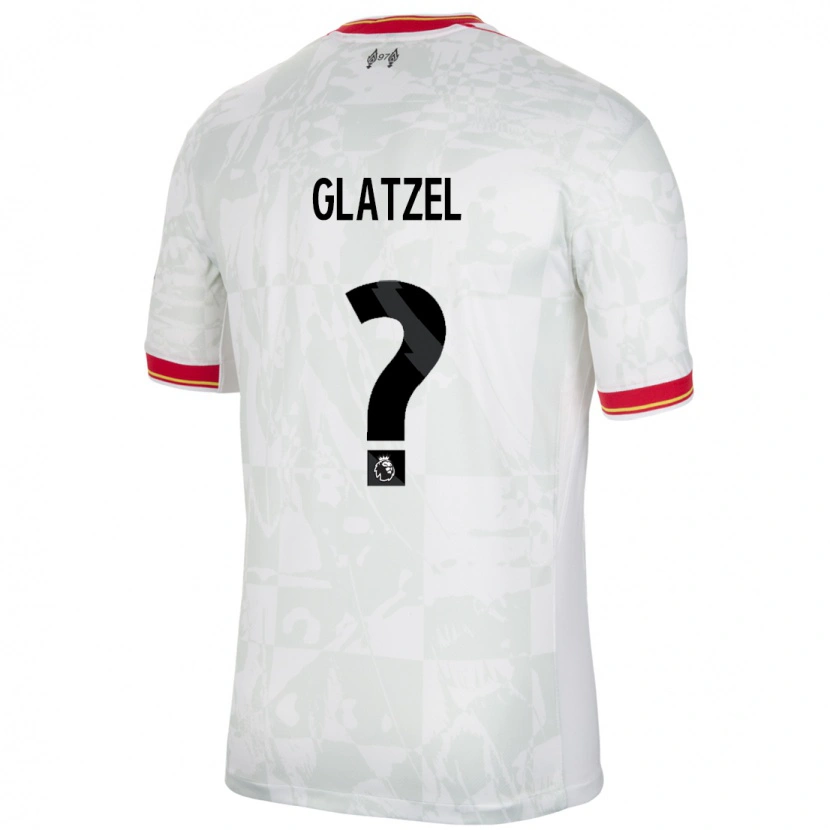 Danxen Men Paul Glatzel #0 White Red Black Third Jersey 2024/25 T-Shirt