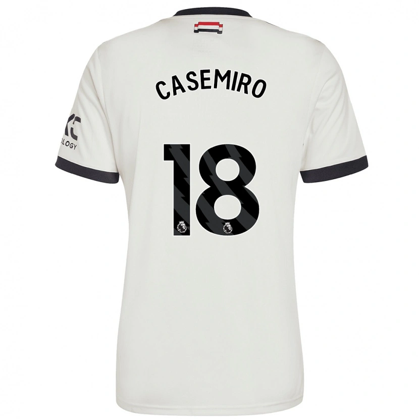 Danxen Men Casemiro #18 Off White Third Jersey 2024/25 T-Shirt