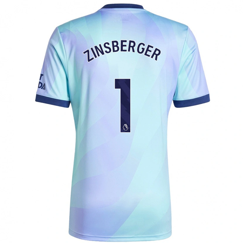 Danxen Men Manuela Zinsberger #1 Aqua Third Jersey 2024/25 T-Shirt