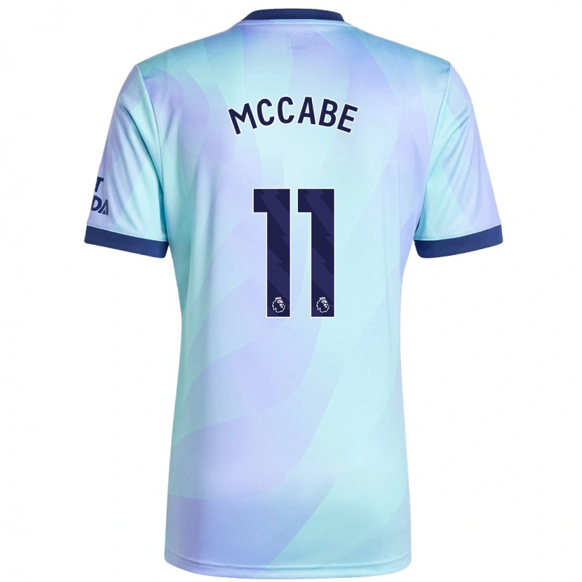 Danxen Men Katie Mccabe #11 Aqua Third Jersey 2024/25 T-Shirt